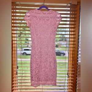 Beautiful Soft Pink Laced Bodycon Dress